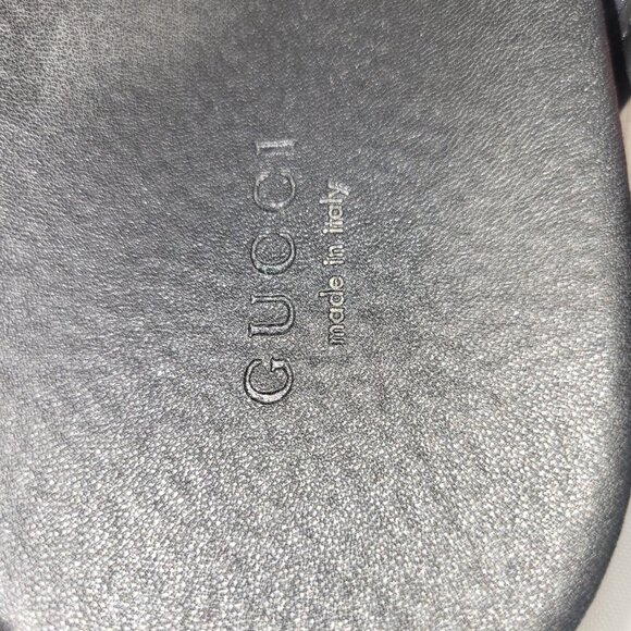 GUCCI PUFFER NYLON WEB SLIDES SANDALS - GREEN/RED -WOMEN’S SZ 38 US 8 - Picture 5 of 10